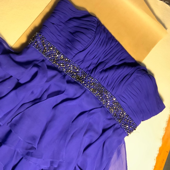 Hailey by Adrianna Pappel Chiffon Ruffled Cocktail Dress - Picture 4 of 7